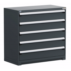 Rousseau R5AHG-4428 5-Drawer Stationary Modular Storage Cabinet – Heavy-Duty Industrial Tool Storage