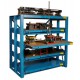 Rack Engineering 4-Shelf Glide-Out 100 Starter Die Rack - 5ED-2448-4S  