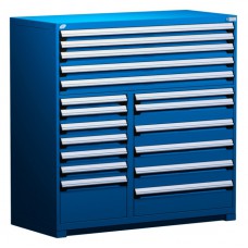 Rousseau 18 Drawer Stationary Modular Storage Cabinet R5KKG-5813   