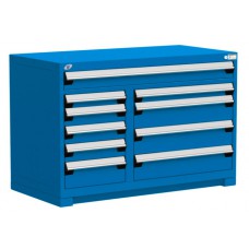 Rousseau 10 Drawer Stationary Modular Storage Cabinet R5KHG-3022