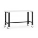 Rousseau WSW9031 Resistant Acrylic-PVC Plastic Laminated Top Mobile Workbench