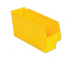 LEWISBins SB124-6 Hopper Front Plastic Shelf Bins - 8 per Carton