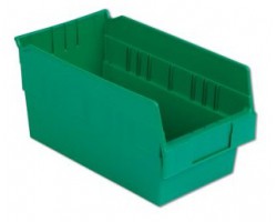 LEWISBins SB126-6 Hopper Front Plastic Shelf Bins - 8 per Carton