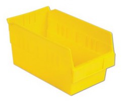 LEWISBins SB126-6 Hopper Front Plastic Shelf Bins - 8 per Carton