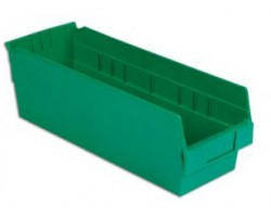 LEWISBins SB186-6 Hopper Front Plastic Shelf Bins - 8 per Carton