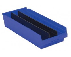 LEWISBins DLSB24-4 Plastic Shelf Bin Length Dividers