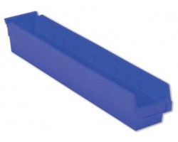 LEWISBins SB244-4 Hopper Front Plastic Shelf Bins - 6 per Carton