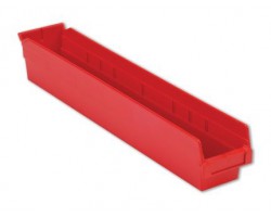 LEWISBins SB244-4 Hopper Front Plastic Shelf Bins - 6 per Carton