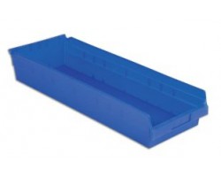 LEWISBins SB248-4 Hopper Front Plastic Shelf Bins - 6 per Carton