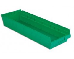 LEWISBins SB248-4 Hopper Front Plastic Shelf Bins - 6 per Carton