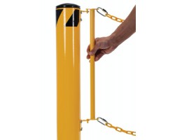 Vestil Dock Chain Bollard Barrier - DCBB-42-5-5