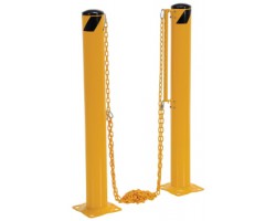 Vestil Dock Chain Bollard Barrier - DCBB-42-5-5
