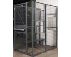 WireCrafters 3-Walls Dock Door Drivers Security Cage - MT3-54HD