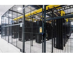 WireCrafters 1-Wall Style 840 Wire Security Cage-12x8-Hinged Door