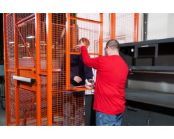 WireCrafters 3-Walls Dock Door Drivers Security Cage - MT3-34HD