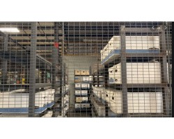 WireCrafters 1-Wall Style 840 Wire Security Cage-7x8-Sliding Door