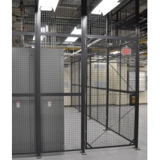 WireCrafters 3-Walls Style 840 Security Cage - W6683H Hinged Door