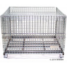 WWMH Wire Mesh Medium Container Hinged Lid
