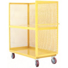 MECO 3S3672-2R-G Three-Sided Steel Service Cart, 36 x 72 Inch, 2,400 Lb Capacity MECO 3S3672-2R-G Three-Sided Steel Service Cart, 36 x 72 Inch, 2,400 Lb Capacity