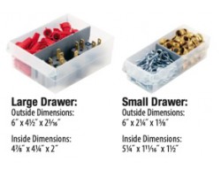Akro-Mils 10144 44-Drawer Plastic Storage Cabinet | Small Parts Organizer for Home & Workshop