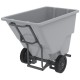 Akro-Mils 77405FGREY Medium-Duty Trash Tilt Truck | Compact Waste Transport Cart