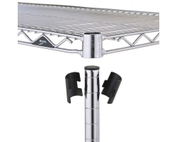 Metro 4-Shelf Chrome Plated Wire Shelf Stock Room Cart - N466EC