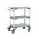 Metro MX2436G3 MetroMax 3-Shelf Open Grid Plastic Utility Cart
