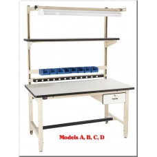 ProLine BIB1 White Plastic Laminate Top Workbench in a Box