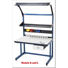 ProLine BIB19 White Plastic Laminate Top Single Sided Basic Workbench