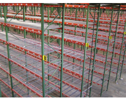 Husky 48x96x144x3000-2SW Pallet Rack Starter Unit - Wire Decking