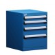 Rousseau 4-Drawer Stationary L-Series Modular Cabinet, 18 x 21 x 24, Model L3ABD-2403