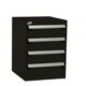 Rousseau 4-Drawer L-Series Stationary Modular Cabinet L3ABD-2801