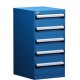 Rousseau 5-Drawer L-Series Stationary Modular Cabinet L3ABD-3403