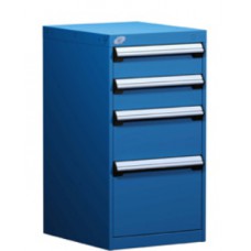 Rousseau 4-Drawer L-Series Stationary Modular Cabinet L3ABG-3421