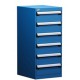 Rousseau 6-Drawer Stationary L-Series Modular Cabinet L3ABD-4005