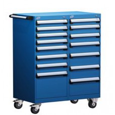 Rousseau L3BED-4004L3B 15-Drawer Modular Tool Cart