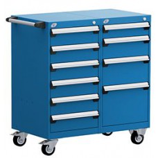Rousseau 10-Drawer Modular Drawer Tool Cart - L3BEG-3432L3B