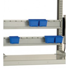 Rousseau Metal WM28-3401 Plastic Bin Rail
