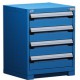 Rousseau R5ACD-2802 4-Drawer Stationary Modular Storage Cabinet