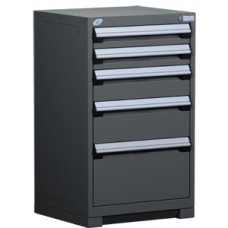 Rousseau R5ACD-3807 Stationary Modular Storage Cabinet – Heavy-Duty 5-Drawer Industrial Storage Cabinet