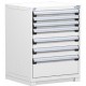 Rousseau 7-Drawer Stationary Modular Storage Cabinet R5ADD-3804