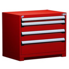 Rousseau R5AEE-2803 Stationary 4-Drawer Modular Storage Cabinet – Heavy-Duty Industrial Tool & Parts Storage