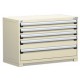 Rousseau R5AHE-3003 5-Drawer Stationary Modular Storage Cabinet – Heavy-Duty Industrial Tool Storage