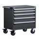 Rousseau 5 Drawer Heavy Duty Modular Drawer Cart - R5BDD-3003