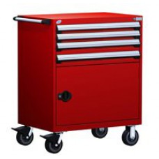 Rousseau 4-Drawer Modular Tool Cart, 36 x 24 x 45-1/2, Model R5BEE-3805e
