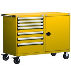 Rousseau Metal R5DHG-3803 Heavy Duty 7-Drawer Modular Cart