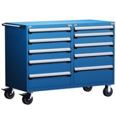 Rousseau Metal R5DHG-3807 Heavy Duty 10-Drawer Modular Cart