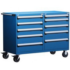 Rousseau R5DKG-3807 Heavy Duty 10-Drawer Modular Cart