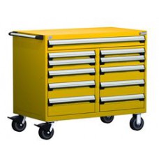 Rousseau 11-Drawer Modular Tool Cart R5GHE-3405 for Industrial Tool Storage