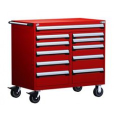 Rousseau 11-Drawer Modular Tool Cart R5GHE-3815 for Secure Industrial Storage